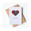 Pure Dead Brilliant Tartan Handmade Card