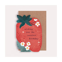  Sweet Strawberry Birthday Card