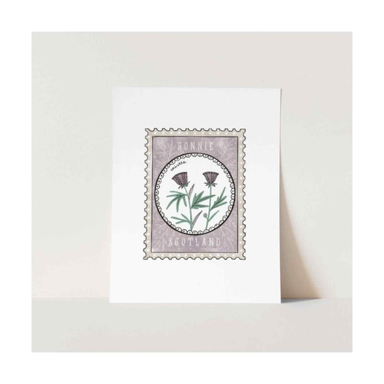 Thistle Stamp Print