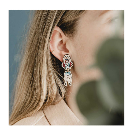 Wild Swimmer Drop Earrings