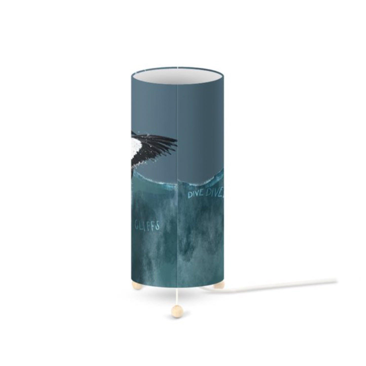 Black Guillemot Table Lamp