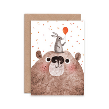  Bear & Bunny Greeting Card
