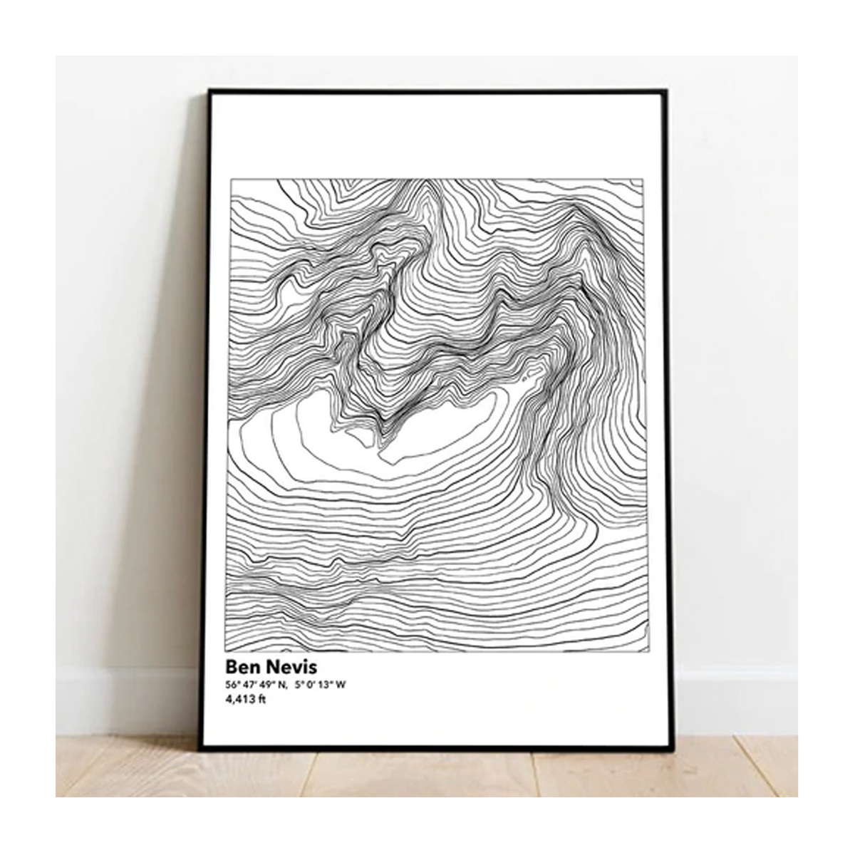 Ben Nevis Topography Print – Harbour Lane Studio