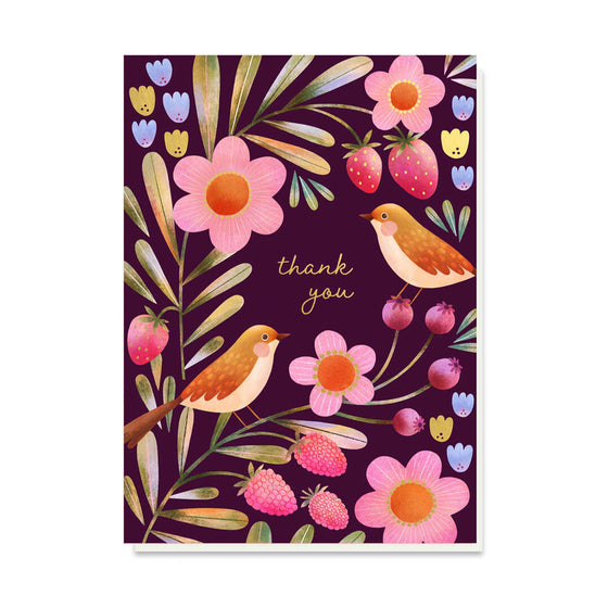 Berry Garden Thank You Card