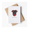 Bonnie Bairn Tartan Handmade Card