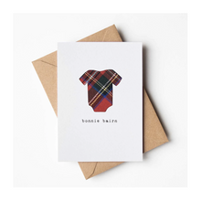  Bonnie Bairn Tartan Handmade Card