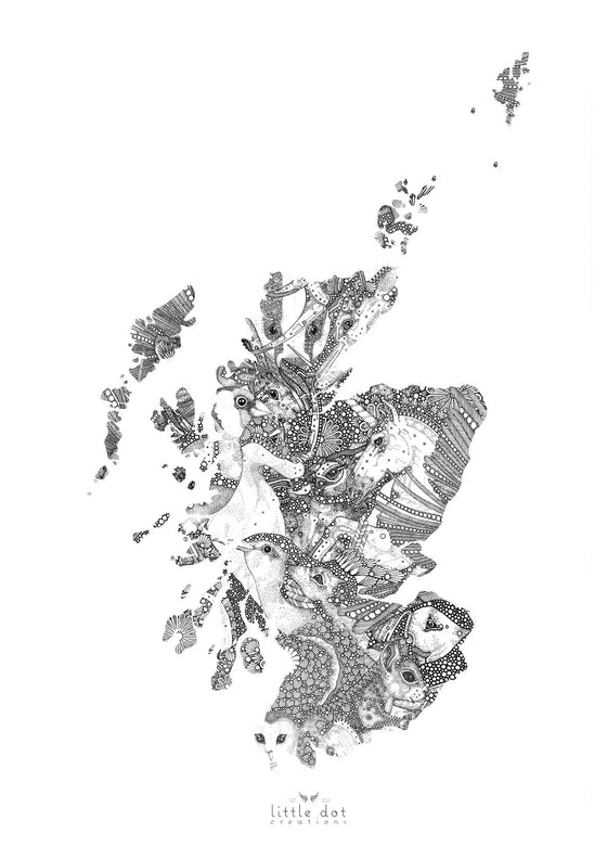 Bonnie Beasts of Scotland Map