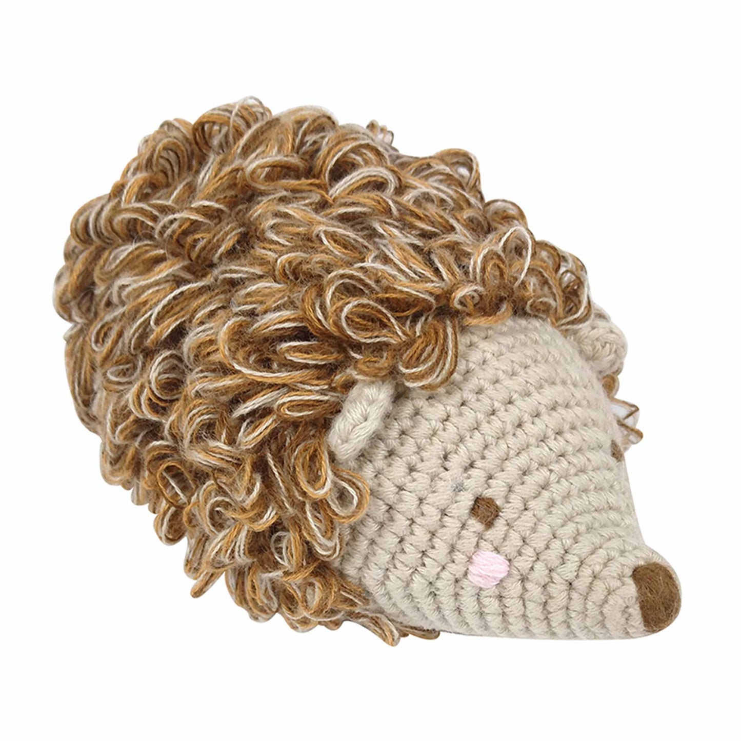 Crochet Hedgehog Rattle Toy