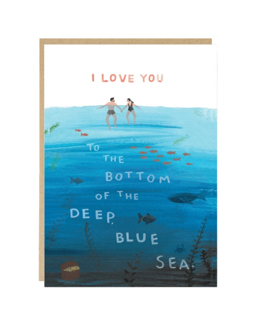 Deep Blue Sea Greetings Card