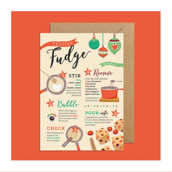 Festive Fudge Christmas Card