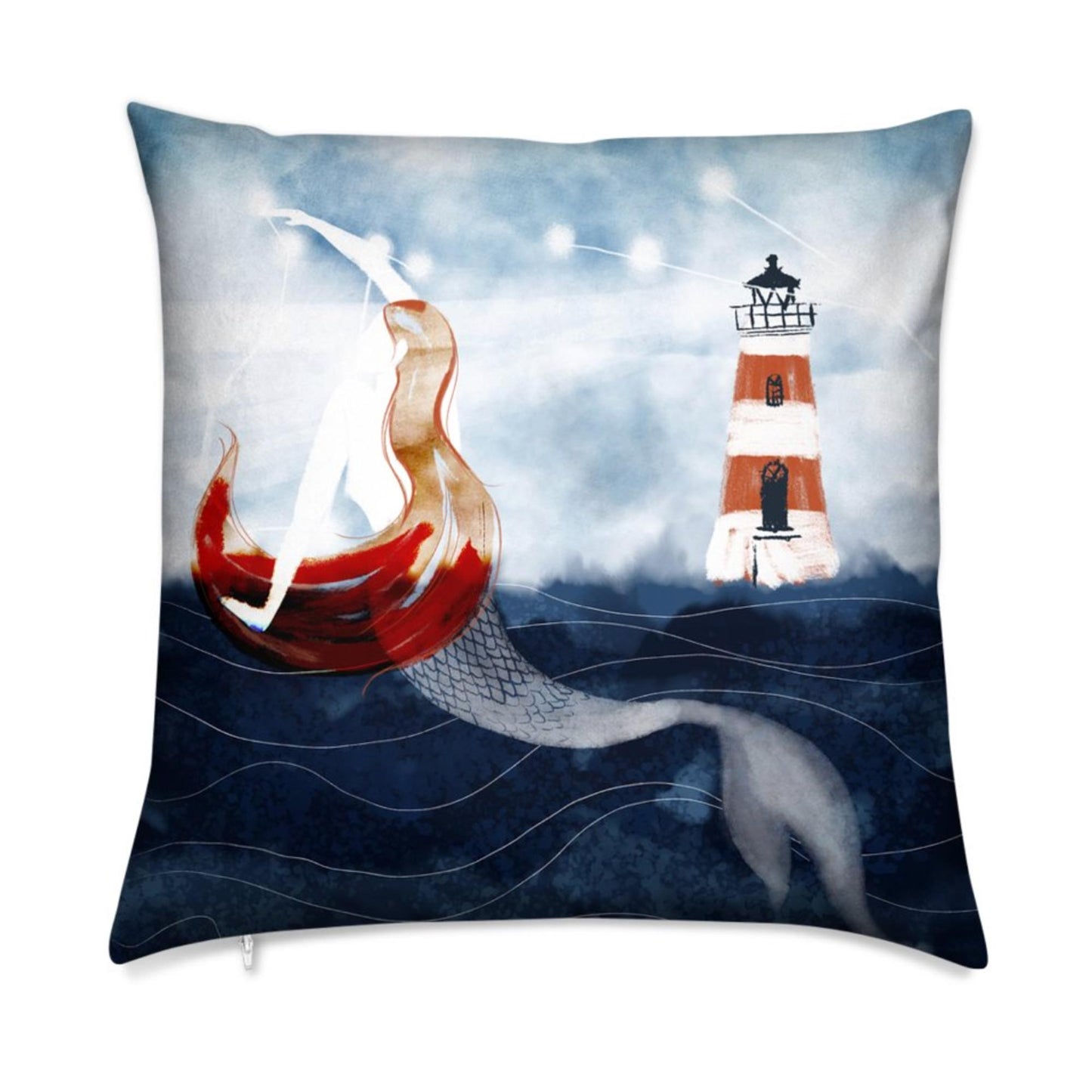 Mermaid Square Cushion