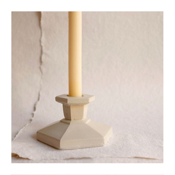 Stone Hexagon Concrete Candle Holder