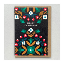  Folk Foliage Christmas Card