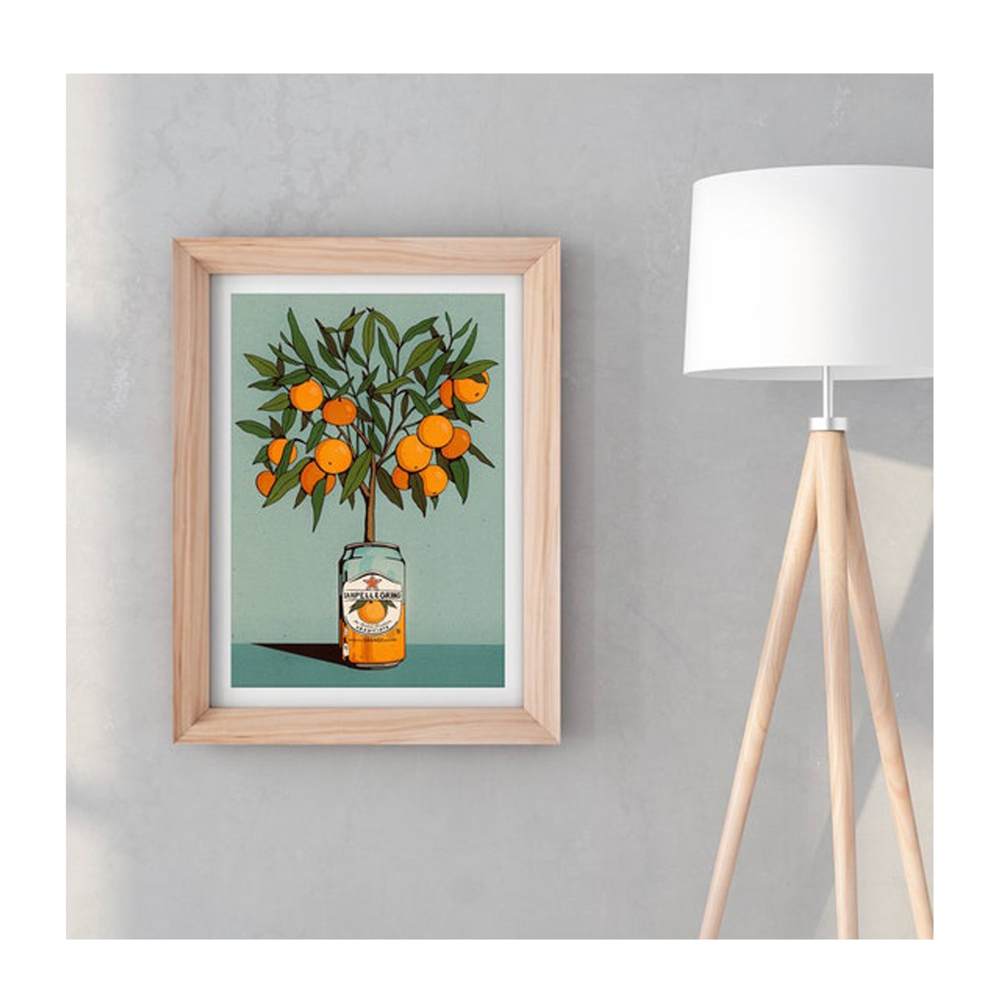 Orange San Pellegrino Print