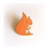 Red Squirrel Enamel Pin